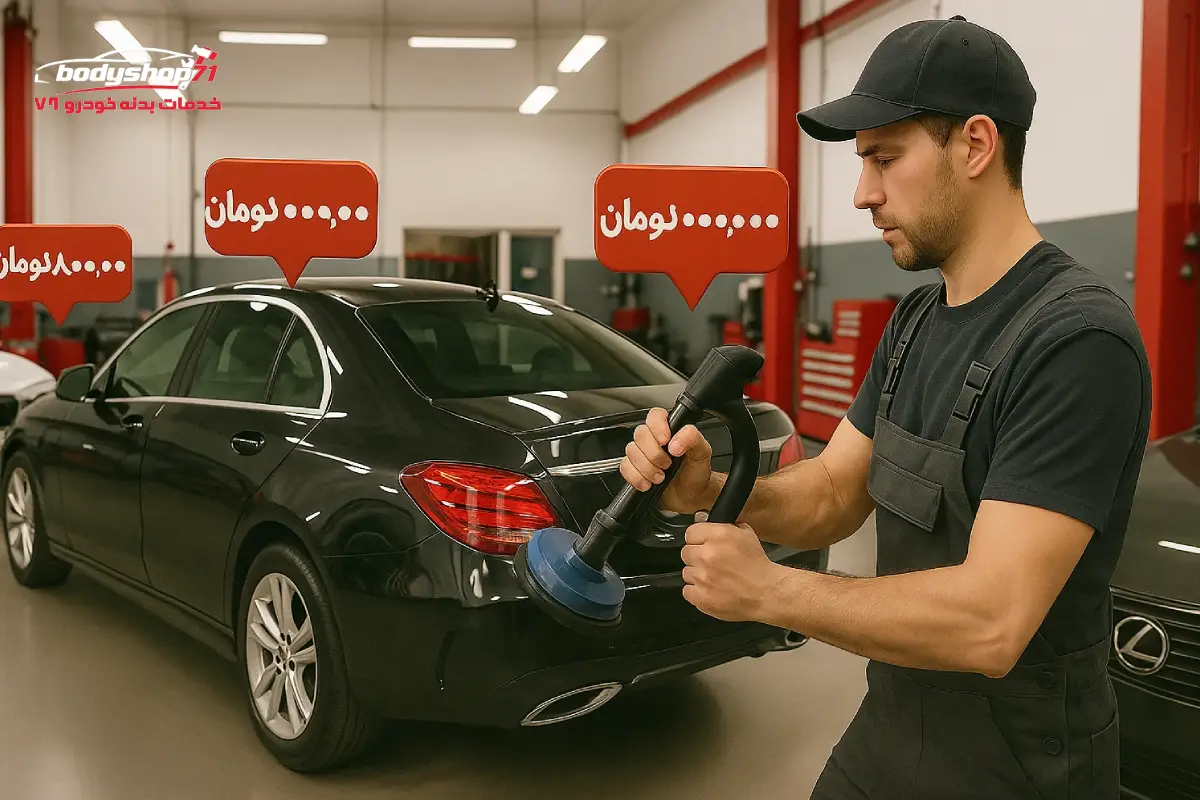 هزینه صافکاری با دستگاه مکش 1404 (راهنمای کامل + جدول قیمت)