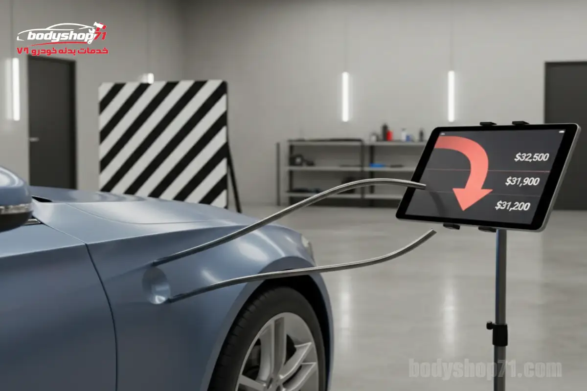 آیا صافکاری بدون رنگ باعث افت قیمت خودرو می‌شود؟
